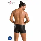 Passion 049 David – men's matte faux leather shorts – black – S/M — Photo 2