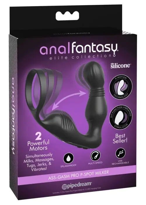Anal Fantasy Elite Ass-Gasm Pro стимулятор простаты – 13.3 cm – Черный