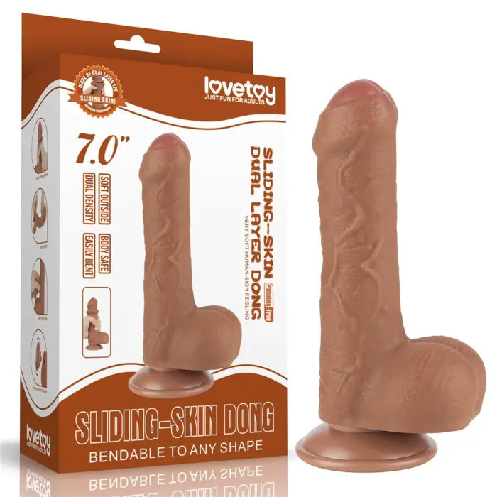 Sliding Skin dvigubo sluoksnių Dong – 17.8 cm (7″) – Ruda
