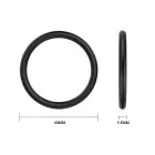 BAILE - Rubber Cock Rings Set (3 pcs) – Black — Photo 4