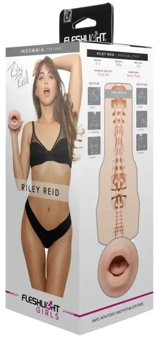 Riley Reid Insomnia Mouth Masturbator – 25 cm – Skin