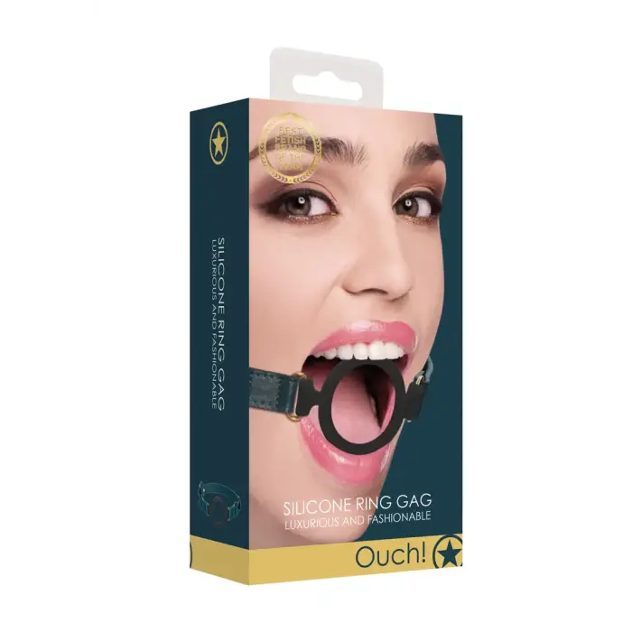 Ouch Halo Silicone Open Ring Gag – Green