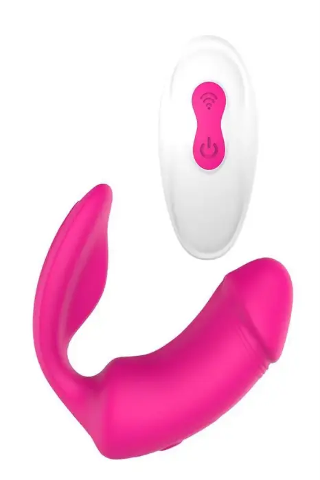 VIBES OF LOVE Remote Duo Pleaser vibrators – 9 cm (3.5″) – rozā Foto 2