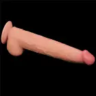 LoveToy – дилдо king size со скользящей кожей из двух слоёв – телесный – 34,3 см — Фото 22