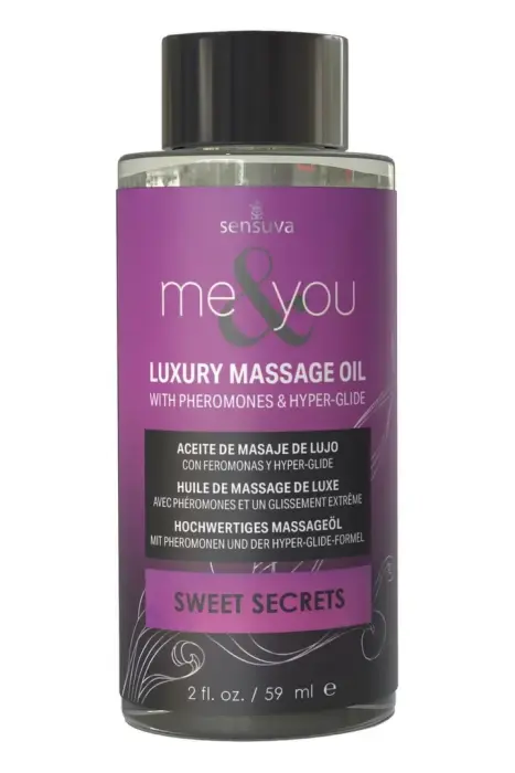 Sensuva Me & You – massage oil – sweet secrets – 59 ml