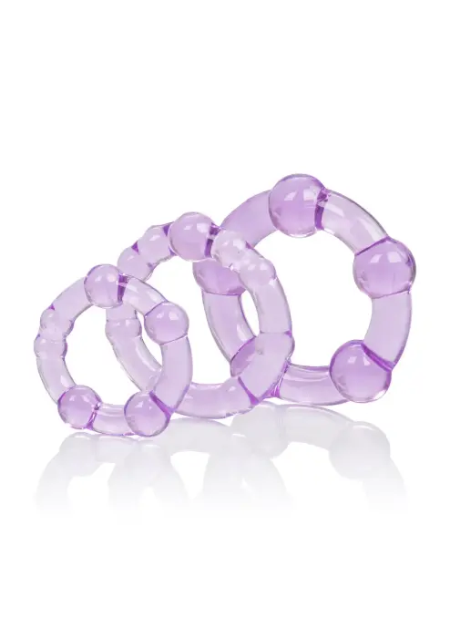Island Rings 3 tk peenise võrude komplekt – lilla