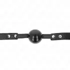 KINK Soft TPE кляп-шар Model 3 – регулируемый ремешок 4см – чёрный — Фото 3