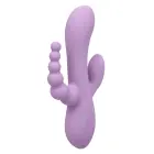 Elastīgs Triple Rumbler vibrators – 18 cm (7″) – violets Foto 4