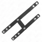 KINK Adjustable Double Leather Ring – Black, Universal Size — Photo 8