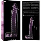 Ibiza Nebula Series Model 23 stiklinis dildo – 21.5 cm (8.5″) – rožinis — Nuotrauka 5