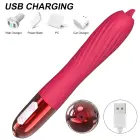Soojendav G-punkti vibraator liikuva keelega – USB laetav – roosa — Foto 4