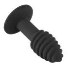 Black Velvets Twist Butt Plug – 10.7 cm – Black Photo