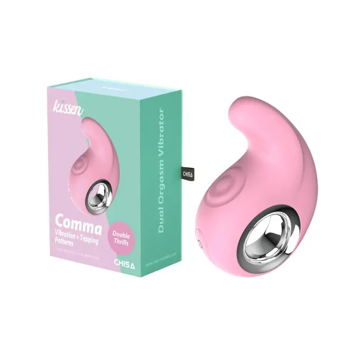 Вибратор-запятая – 9 cm (3.5″) – розовый