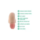 URSELF Affirm – platiinil põhinevast silikoonist packer iminapaga – beež – 12,7 cm — Foto 5