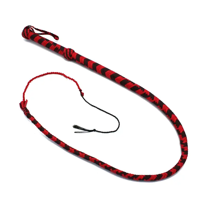 Neilona pātaga melna un sarkana 120 cm