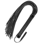 Fetish Submissive dirbtinės odos jojimo botaginė 28 cm – juoda — Nuotrauka 2