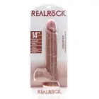 Ypač didelis tiesus dildo su sėklidėmis – 35.5 cm (14″) – kūno spalva — Nuotrauka 1