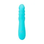 JOS MERRY-SWI Rotējošs truša vibrators ar klitora stimulatoru – 21 cm (8.1″) – zils — Foto 3