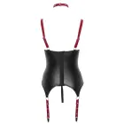 Cottelli BONDAGE palaidinė – juoda/raudona – XL — Nuotrauka 7