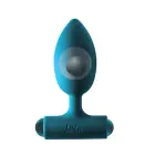 Anal Plug with Rechargeable Vibrating Insert – 11.1 cm (4.4″) – Black — Photo 2