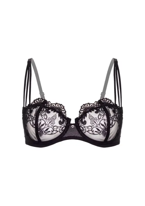 Very sexy embroidered bra – Black – 85C