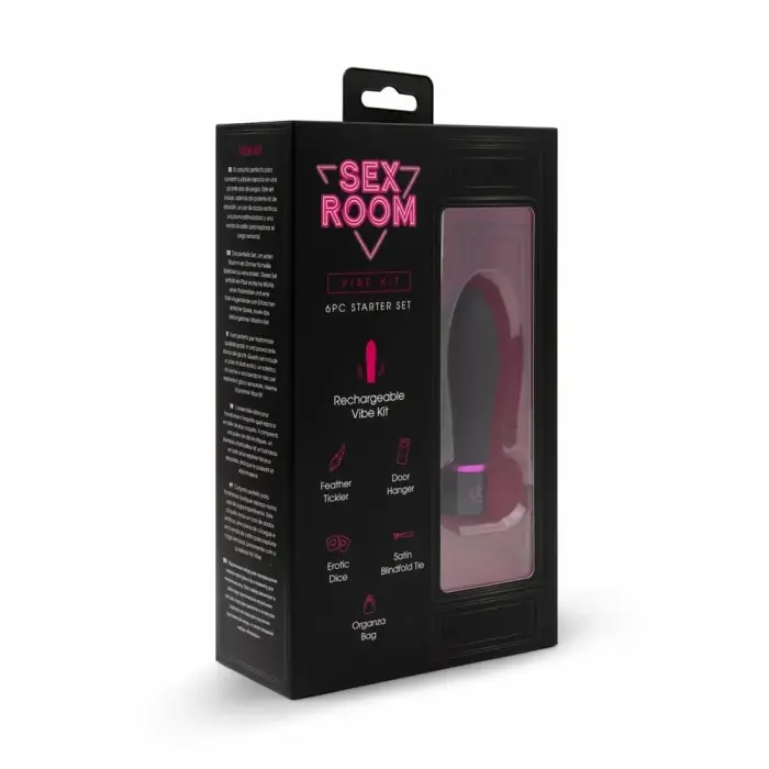 SEX ROOM VIBE KIT – multi-element sensory set for couples, tapered tip, USB rechargeable