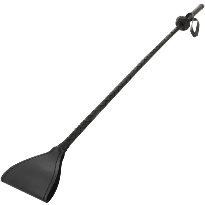 Darkness Black Whipper – precīzs žokejs, 60 cm, PVC uzgalis – melns