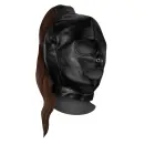 Mask with Brown Ponytail – Black — Photo 8