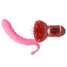 BAILE Rolling Fun II elastīgs vibrators – 18 cm (7″) – rozā Foto 2