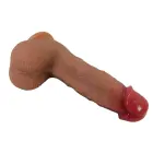 Pretty Love Dwell reālistisks dzīslains silikona dildo ar piesūcekni – 19.5 cm (7.6″) – Rozā — Foto 4