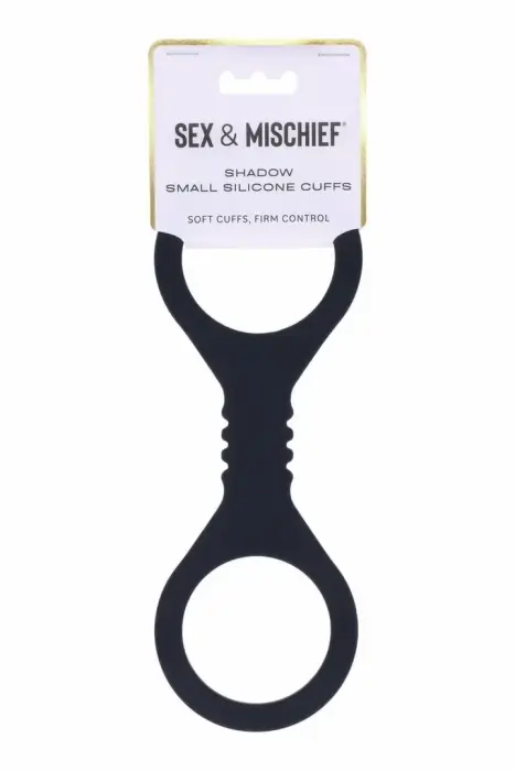 SPORTSHEETS Shadow Small Silicone Cuffs – манжеты – силикон – чёрный