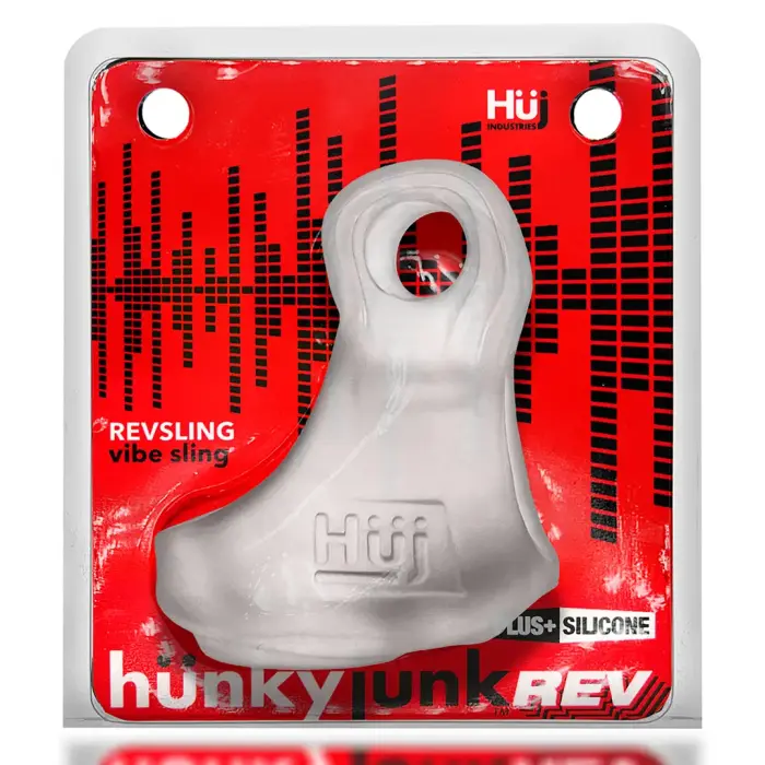 HunkyJunk Revsling Reverb Vibe Sling ремешок для члена – прозрачный / синий