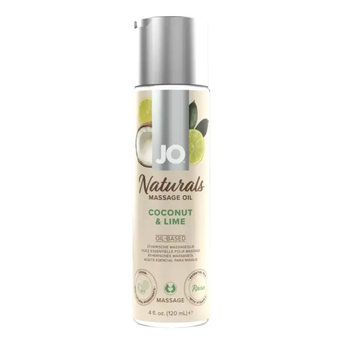 JO Naturals massaažiõli Coconut & Lime – 120 ml