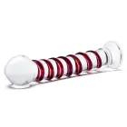 Glas Mr. Swirly stikla dildo – 25.5 cm (10″) – caurspīdīgs — Foto 3