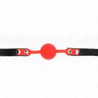 KINK Silicone Ball Gag with Lock 4cm – Black — Photo 3