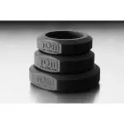 3-Piece Silicone Cockring Set – Black — Photo 5