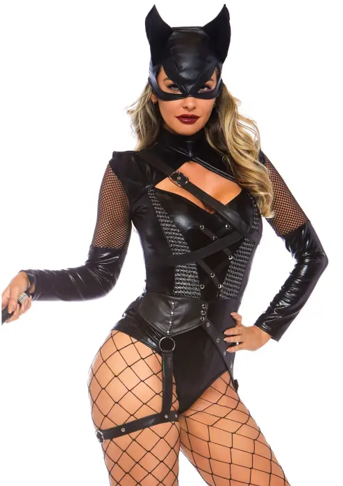 Villainess Vixen bodijs – melns – M