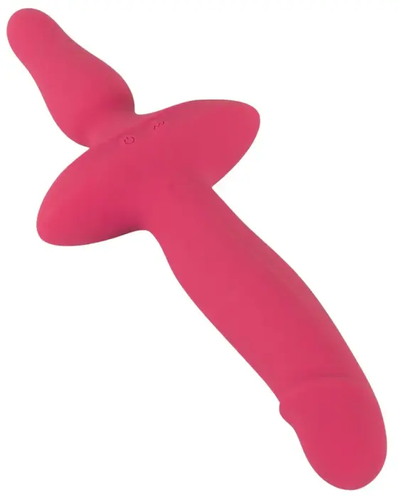Couples Choice 2in1 Vibrators + anālās tampona – melns Foto 5
