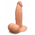 b-Vibe Slipskin – spaudimui jautraus silikono dildo – apvalus – 6 colių — Nuotrauka 2