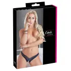 G-String with Pearls – Black – L — Photo 1
