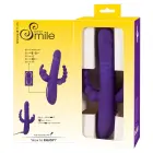 Sweet Smile Тройной толкающий кролик-вибратор – 25 см (10″) – розовый — Фото 12