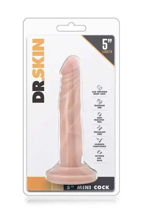 DR. SKIN mini dildo – 12.7 cm (5″) – miesas krāsa