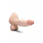 b-Vibe SlipSkin 9" Girthy – survele reageerivast silikoonist iminapaga dildo – Värv: kreemjas – 22,9 cm — Foto 3