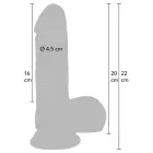 Реалистичный дилдо – 20 cm (7.9″) – телесный — Фото 11