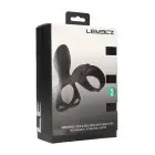 LEVELZ Power Ring Vibrating Silicone Ring with Shaft Loop – Black — Photo 1
