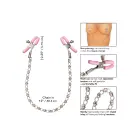 Nipple Play Crystal Chain Nipple Clamps – Pink — Photo 4
