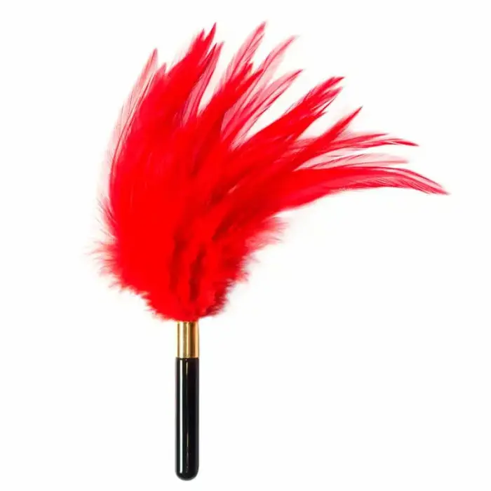 Burlesque Plume sulega kõditur – punane