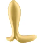 Intensity Grooved Vibrating Anal Plug with Suction Cup – Ø 3.75 cm – Gold — Photo 4