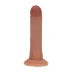 Dual Density Curved Realistic Vibrator – 15.5 cm (6″) – Skin — Photo 2