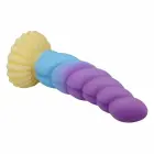 POWER MONSTERS Unicorn – fantaasialine silikoon-dildo – spiraalikujuline, kolmevärviline – 22 cm / Ø 5 cm — Foto 5